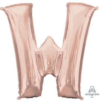 P50 33" (Rose Gold) Letter W SuperShape™